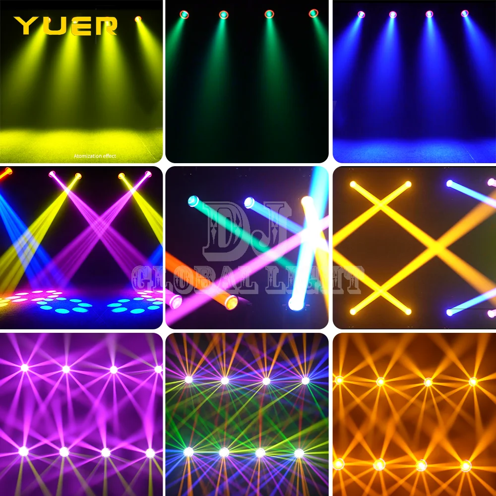 4pcs 300W LED Beam Moving Head Light with ring 14 Gobos 8+16 Prisms focus wash Rainbow effect DMX512 for DJ Disco Party Bar club
4pcs 300W LED Beam Moving Head Light with ring 14 Gobos 8+16 Prisms focus wash Rainbow effect DMX512 for DJ Disco Party Bar club