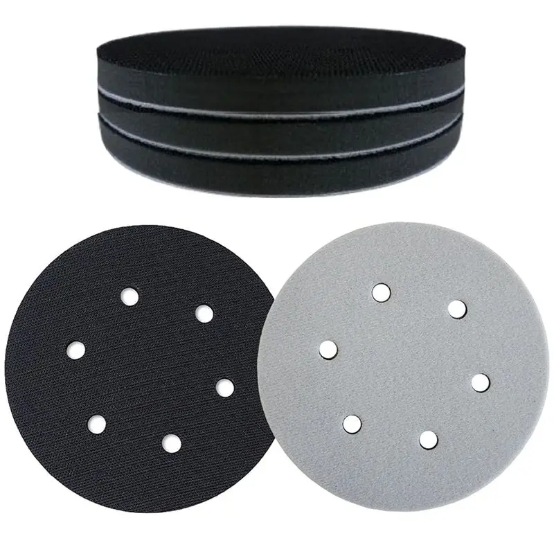 AT14 5-Pack 6-Inch Soft Density Sponge Cushion Sanding Interface Pads, Hook And Loop, With EVA Foam Buffer Backing Pads
AT14 5-Pack 6-Inch Soft Density Sponge Cushion Sanding Interface Pads, Hook And Loop, With EVA Foam Buffer Backing Pads