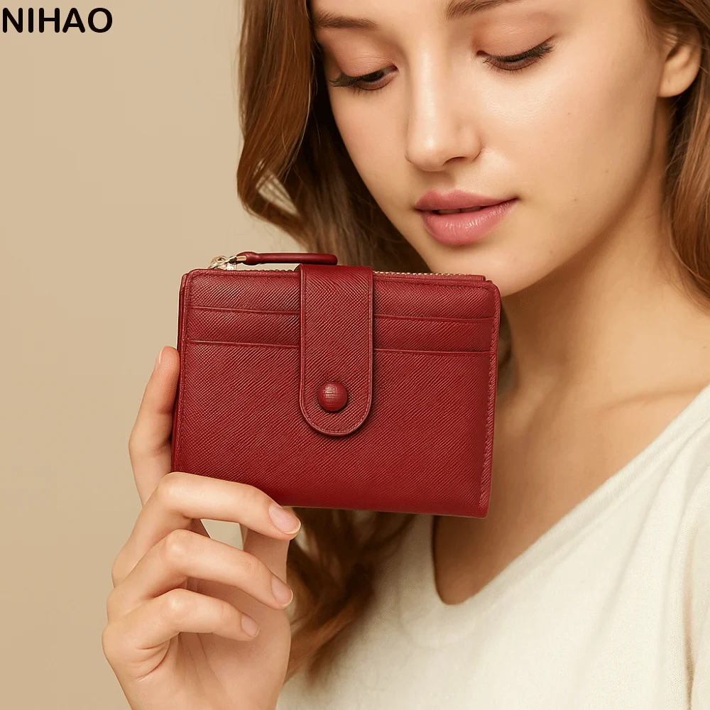 Portable PU Leather Short Wallet Zipper Foldable Two Fold Wallet Multifunctional Large Capacity Women Card Holder Students
Portable PU Leather Short Wallet Zipper Foldable Two Fold Wallet Multifunctional Large Capacity Women Card Holder Students