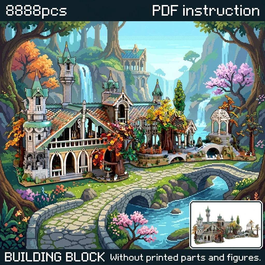 MOC Epic Fantasy Forest Sanctuary Expansion Building Blocks For 10316 Mythical Woodland Palace Diorama Adult Masterpiece Set
MOC Epic Fantasy Forest Sanctuary Expansion Building Blocks For 10316 Mythical Woodland Palace Diorama Adult Masterpiece Set