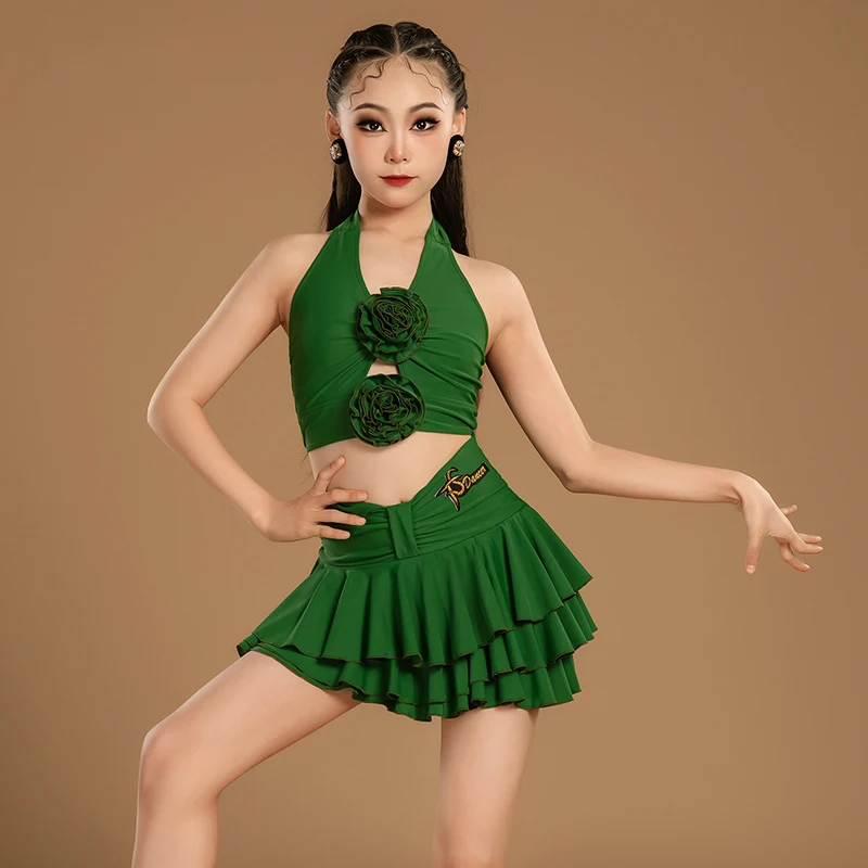 Summer Girls Latin Dance Competition Clothes Kids Chacha Salsa Performance Dancing Suits Green Latin Dance Costume SL12464
Summer Girls Latin Dance Competition Clothes Kids Chacha Salsa Performance Dancing Suits Green Latin Dance Costume SL12464