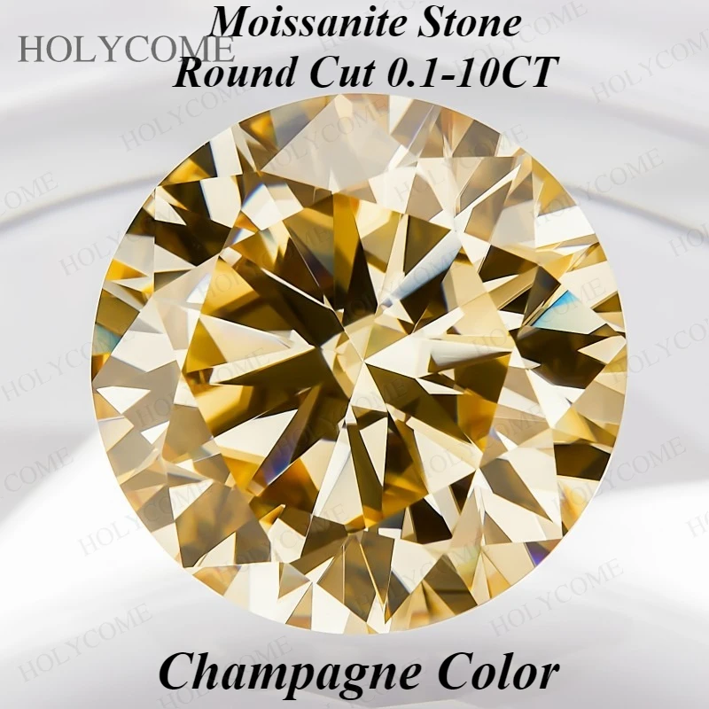 0.1-10CT Moissanite Gemstone Round Cut Champagne VVS1 Loose Stone Beads Full Size Factory Wholesale Fine Jewelry With GRA
0.1-10CT Moissanite Gemstone Round Cut Champagne VVS1 Loose Stone Beads Full Size Factory Wholesale Fine Jewelry With GRA