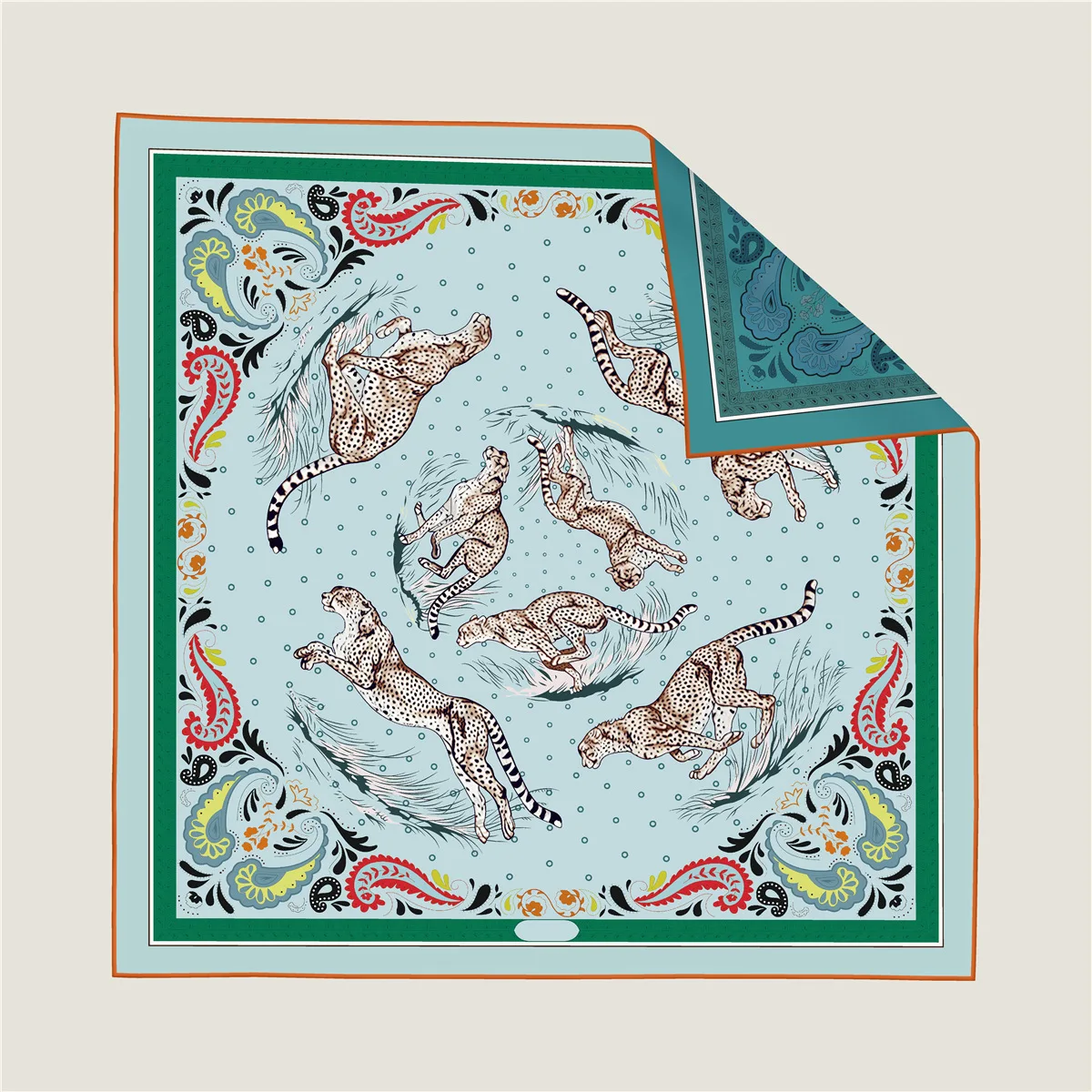 New 90cm Leopard Floral Ladies Silk Scarf with Roll Double Sided Same Flower Pattern Large Square Scarf for All Ages
New 90cm Leopard Floral Ladies Silk Scarf with Roll Double Sided Same Flower Pattern Large Square Scarf for All Ages