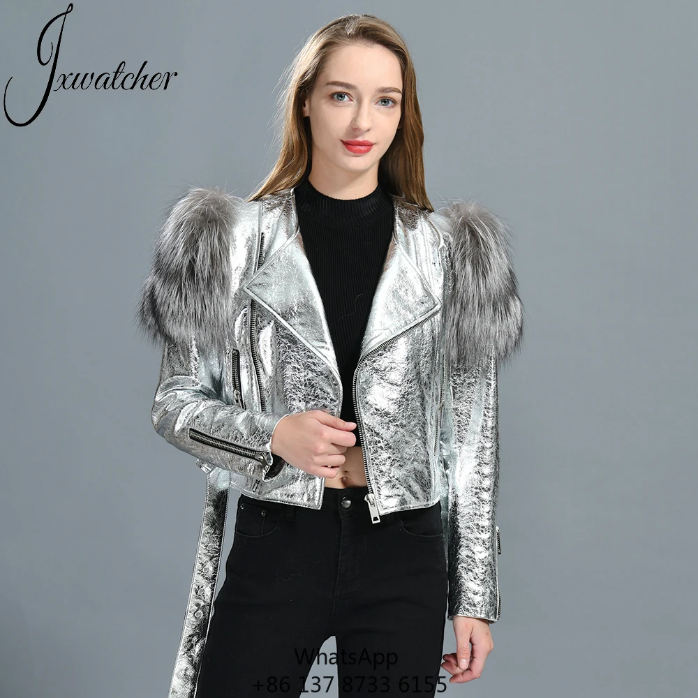 2022 New Design Spring Autumn Real Leather Jacket With Luxury Real Fox Fur Decoration Genuine Leather Jacket Custom For Women
2022 New Design Spring Autumn Real Leather Jacket With Luxury Real Fox Fur Decoration Genuine Leather Jacket Custom For Women