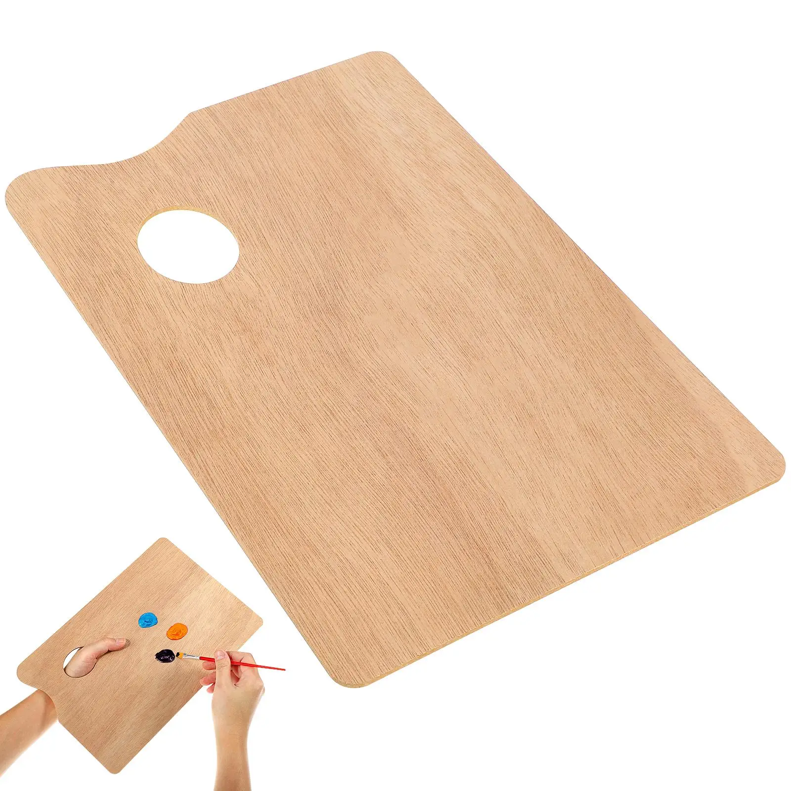 Wooden Painting Supplies Oil Coated Durable Smooth Painting Palette Surface Thumb Hole Vintage Style Supplies
Wooden Painting Supplies Oil Coated Durable Smooth Painting Palette Surface Thumb Hole Vintage Style Supplies