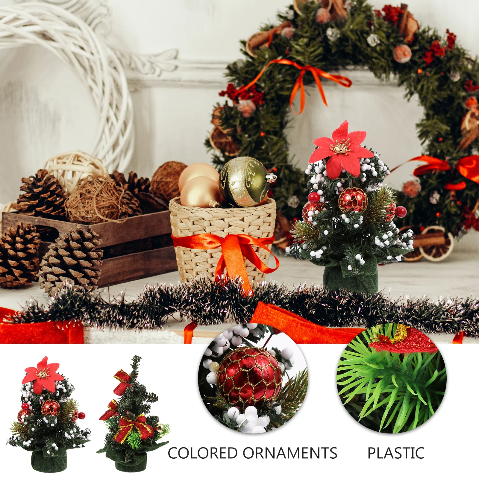 2 Pcs Christmas Tree Ornaments Festival Art Adornment Faux Showcase Decor Miniature Xmas Decoration Home Party
2 Pcs Christmas Tree Ornaments Festival Art Adornment Faux Showcase Decor Miniature Xmas Decoration Home Party