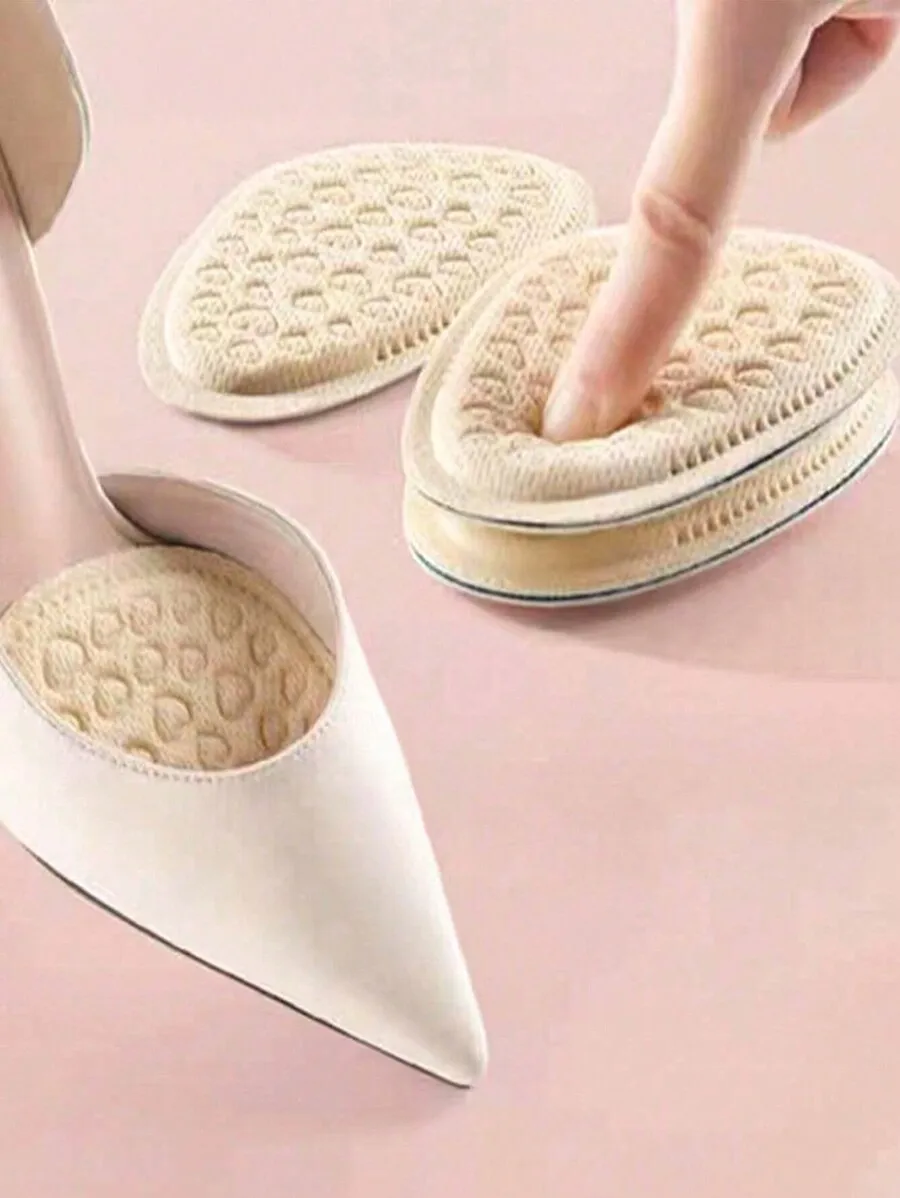 Soft Beige Heart-Shaped Cushion Insoles For High Heels And Casual Shoes, Non-Slip Breathable Shock-Absorbing Front Foot Pads
Soft Beige Heart-Shaped Cushion Insoles For High Heels And Casual Shoes, Non-Slip Breathable Shock-Absorbing Front Foot Pads
