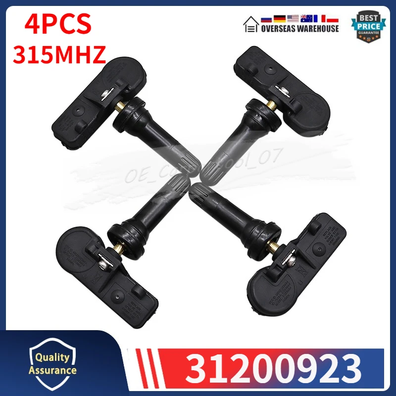 31200923 Car TPMS 315MHZ For 2004 2005 2006 2007 2008 2009 Volvo S60 XC90 Tire Pressure Monitor System Sensor 4PCS
31200923 Car TPMS 315MHZ For 2004 2005 2006 2007 2008 2009 Volvo S60 XC90 Tire Pressure Monitor System Sensor 4PCS