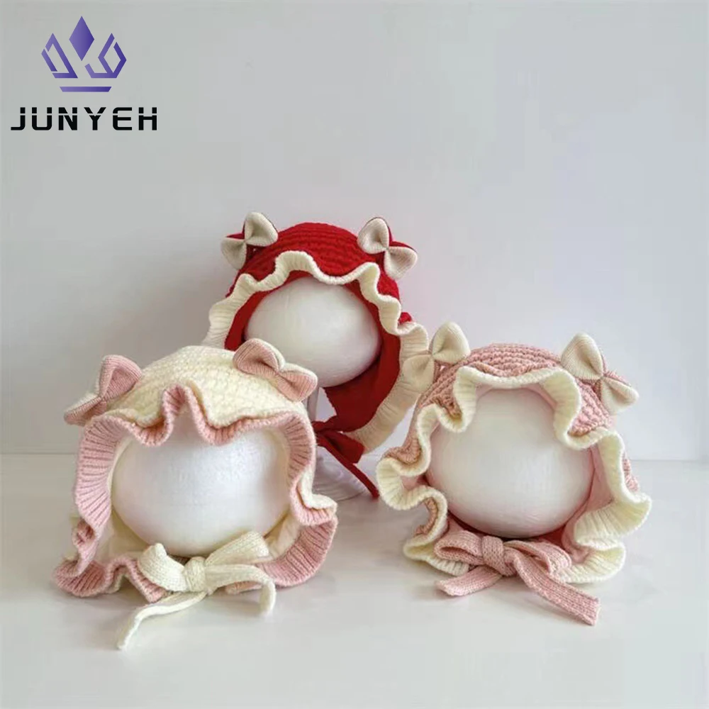 Baby Knitted Lace Hat Double Layer Princess Hats Ruffled Girls Bow Infant Winter Beanies For Kids 6-36 Month
Baby Knitted Lace Hat Double Layer Princess Hats Ruffled Girls Bow Infant Winter Beanies For Kids 6-36 Month