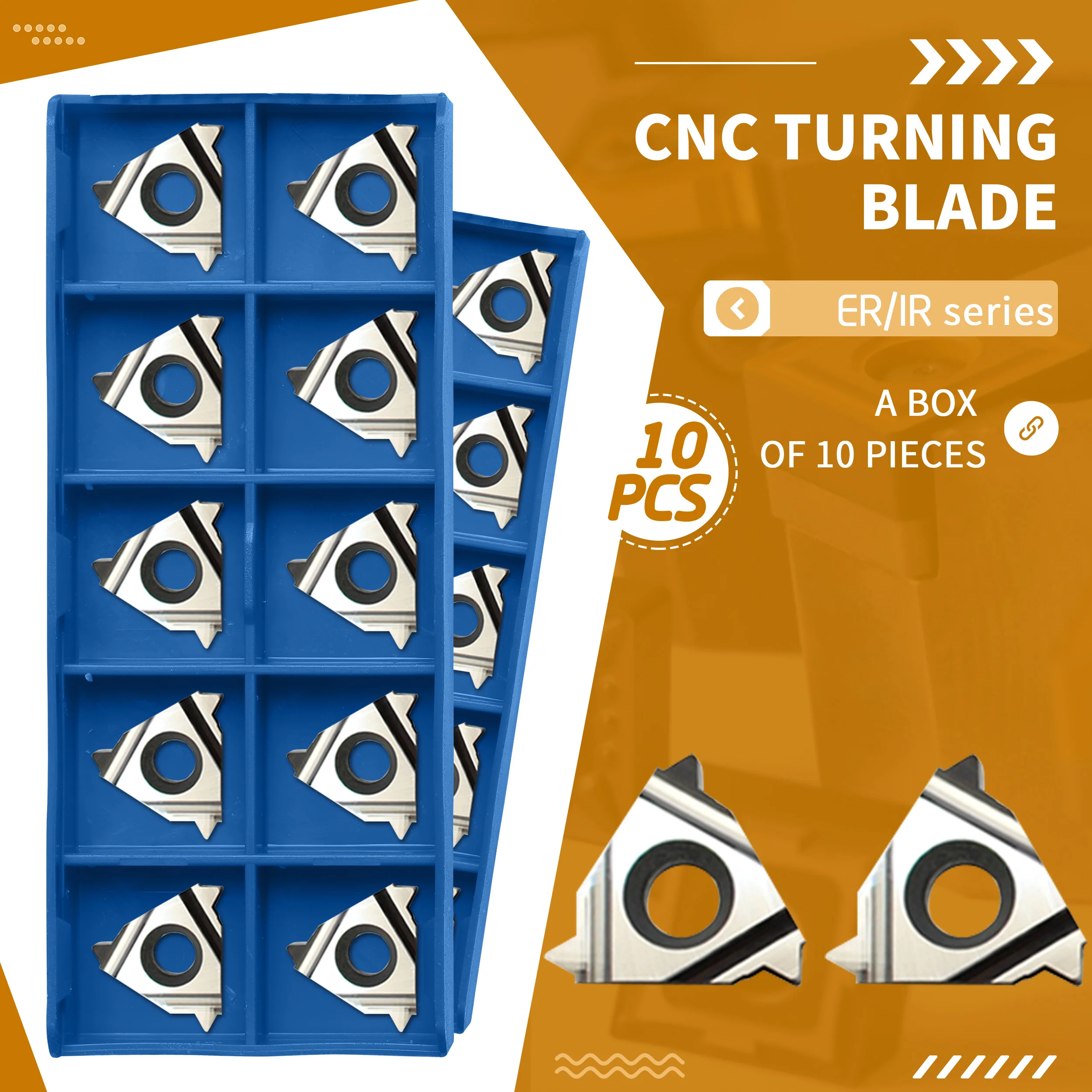 11/16IR/ER AG60/1.0/2.0/2.5ISO K01 CNC Lathe Turning Tool High Quality Threaded Inserts For Aluminum Special For Aluminum Parts
11/16IR/ER AG60/1.0/2.0/2.5ISO K01 CNC Lathe Turning Tool High Quality Threaded Inserts For Aluminum Special For Aluminum Parts