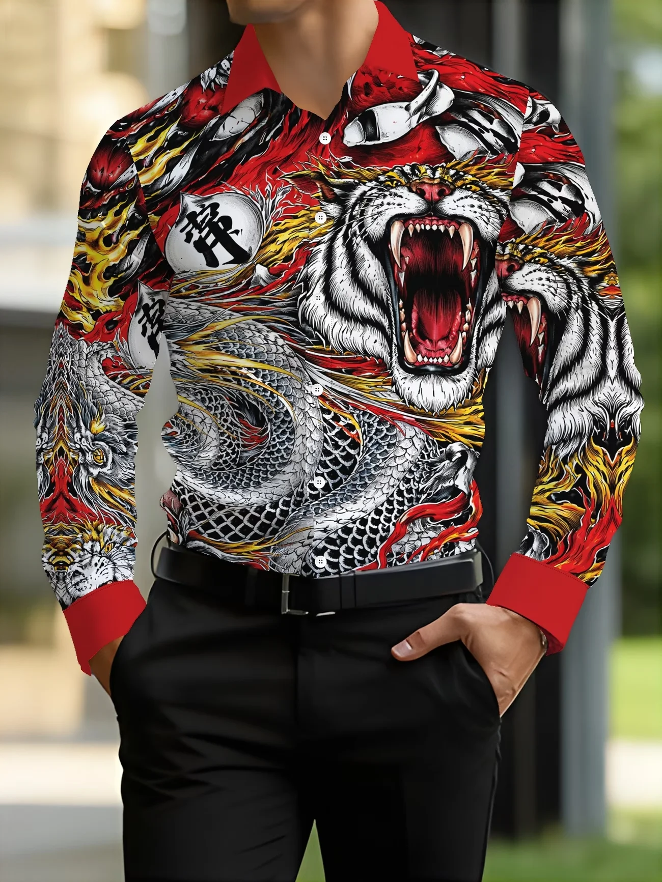 New Neon Sound Wave Note Printed Men's Long Sleeve Shirt Music Festival Style Casual Personalized Shirt
New Neon Sound Wave Note Printed Men's Long Sleeve Shirt Music Festival Style Casual Personalized Shirt