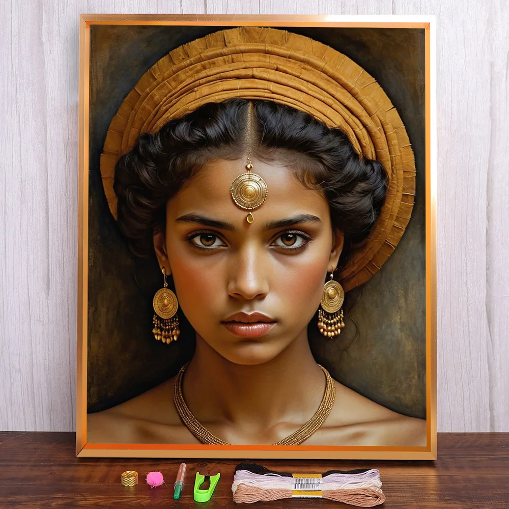 Portrait Girl Printed Canvas Cross-Stitch Kit DIY Embroidery Handmade Handiwork Knitting Painting Needle Wholesale Promotions
Portrait Girl Printed Canvas Cross-Stitch Kit DIY Embroidery Handmade Handiwork Knitting Painting Needle Wholesale Promotions