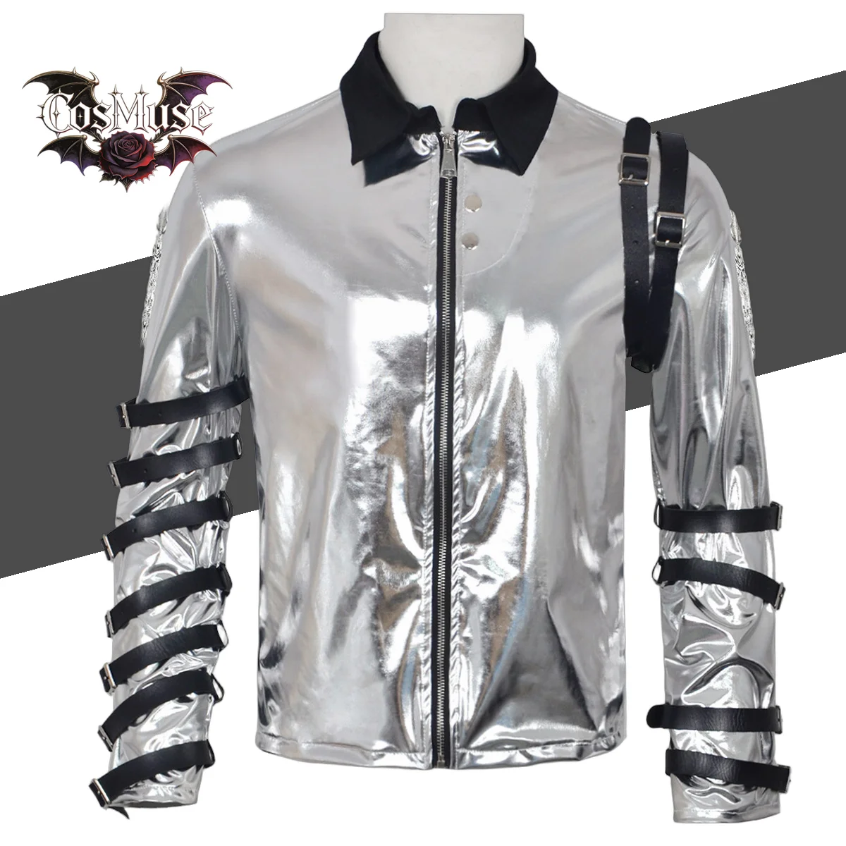 Bad Tour Costume - Blue Bodysuit Skinny Jacket Punk Style Music Stage Collection
Bad Tour Costume - Blue Bodysuit Skinny Jacket Punk Style Music Stage Collection