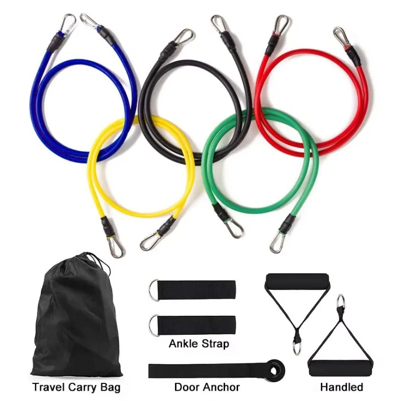 11PCS Stackable Resistance Band Set with Handles Door Anchor Ankle Straps 2026
11PCS Stackable Resistance Band Set with Handles Door Anchor Ankle Straps 2026