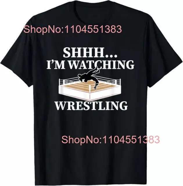 Shhh I'm Watching Wrestling Funny Wrestling Lover Gift T-Shirt
Shhh I'm Watching Wrestling Funny Wrestling Lover Gift T-Shirt