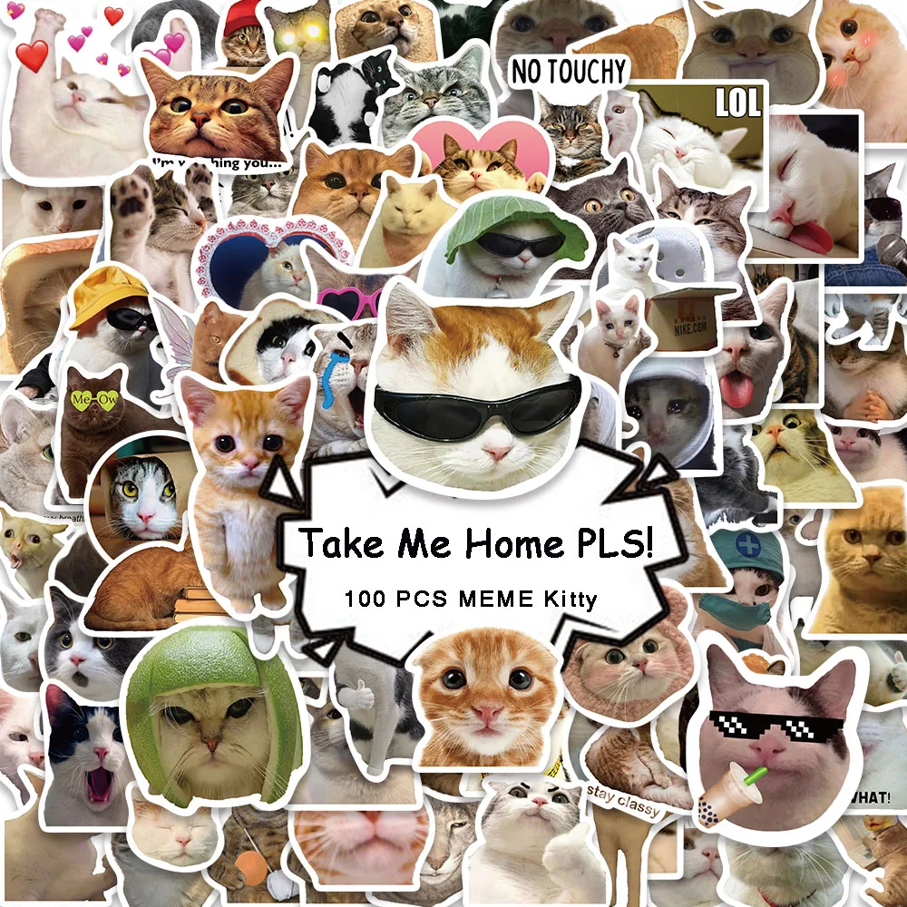 50/100PCS Kawaii Cat Mood Meme Sticker Sticky Aesthetic Decorative Scrapbook Cute Sticker DIY Phone Stationery School Supplies
50/100PCS Kawaii Cat Mood Meme Sticker Sticky Aesthetic Decorative Scrapbook Cute Sticker DIY Phone Stationery School Supplies