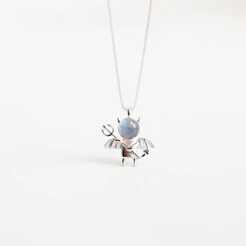WYEAIIR 925 Sterling Silver Moonlight Stone Lovely Little Devil Sweet Student Gift Fine Jewelry Luxury Female Necklace
WYEAIIR 925 Sterling Silver Moonlight Stone Lovely Little Devil Sweet Student Gift Fine Jewelry Luxury Female Necklace