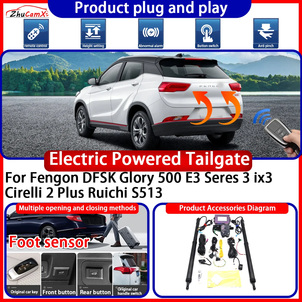 Powered Tailgate for Fengon DFSK Glory 500 E3 Seres 3 ix3 Cirelli 2 Plus Ruichi S513 anti pinch Smart Intelligent Control Gate
Powered Tailgate for Fengon DFSK Glory 500 E3 Seres 3 ix3 Cirelli 2 Plus Ruichi S513 anti pinch Smart Intelligent Control Gate