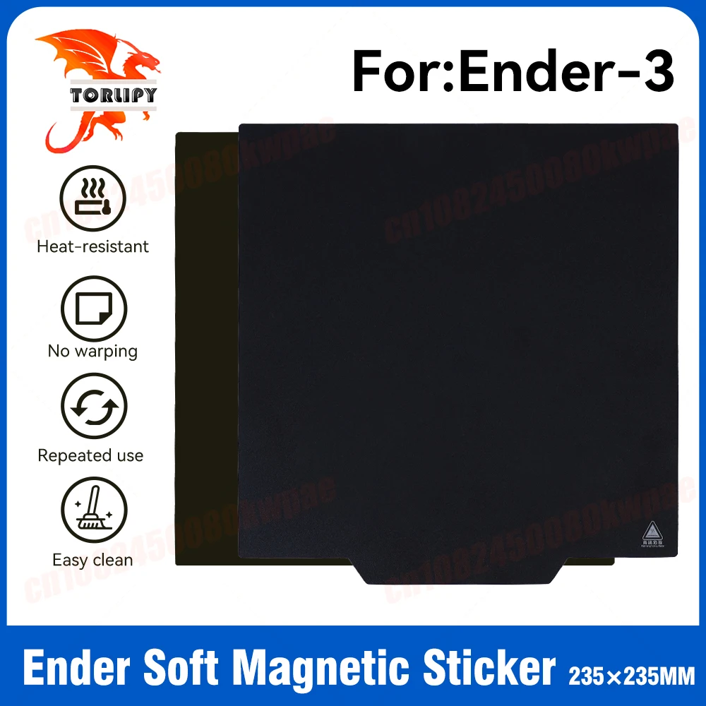 Build Plate For Creality Ender 3 Sheet 235x235mm Soft Magnetic Sticker Plate for Ender 3 3D Printer Spring Steel Sheet Heatbed