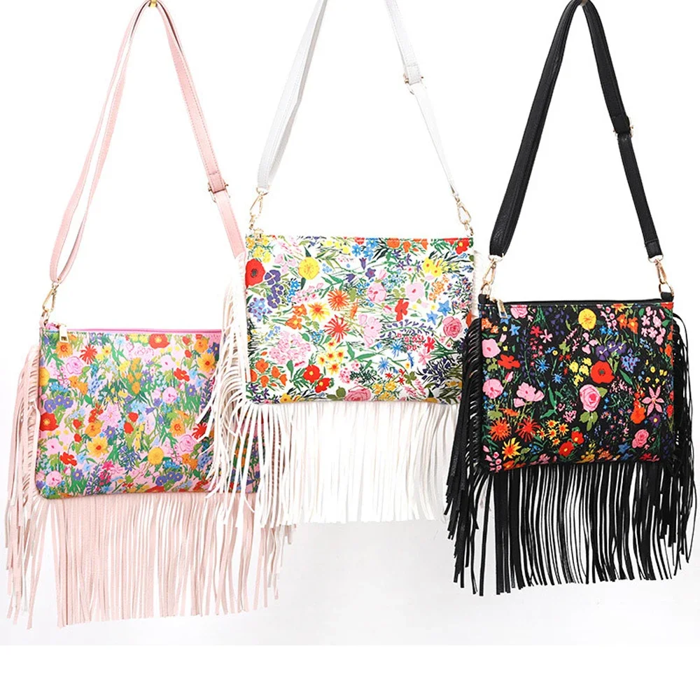 PU Leather Messenger Bags Women Luxury Designer Vintage Versatile Tassels Crossbody Bag Ladies Fashion Rose Print Shoulder Bag
PU Leather Messenger Bags Women Luxury Designer Vintage Versatile Tassels Crossbody Bag Ladies Fashion Rose Print Shoulder Bag