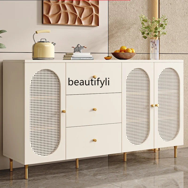 Cream Style Rattan Sideboard Cabinet Affordable Storage Cabinet Household Tea Cabinet Wine Cabinet Living Room Wall Locker
Cream Style Rattan Sideboard Cabinet Affordable Storage Cabinet Household Tea Cabinet Wine Cabinet Living Room Wall Locker
