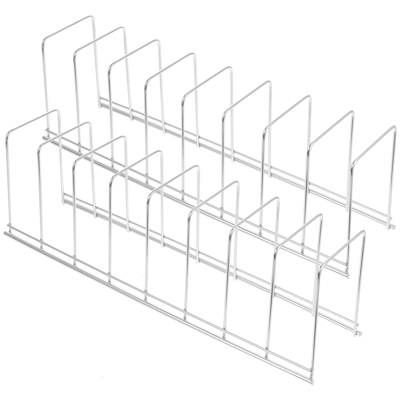 2 pcs Stainless Steel Bowl Rack Plate Organizer for Countertop Multi Slots Design Easy Clean Strong Kitchen Storage Solution
2 pcs Stainless Steel Bowl Rack Plate Organizer for Countertop Multi Slots Design Easy Clean Strong Kitchen Storage Solution