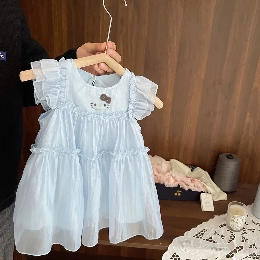 Sanrio hello kitty детский летний новый тонкий сарафан принцессы юбка с короткими рукавами модное марлевое шелковое платье без рукавов для девочек
Sanrio hello kitty детский летний новый тонкий сарафан принцессы юбка с короткими рукавами модное марлевое шелковое платье без рукавов для девочек