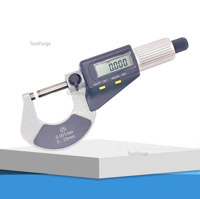 Электронный цифровой внешний микрометр 0-25 мм 25-50 мм 50-75 мм Точность 0,001 мм Измерительные инструменты с очень большим ЖК-экраном
Электронный цифровой внешний микрометр 0-25 мм 25-50 мм 50-75 мм Точность 0,001 мм Измерительные инструменты с очень большим ЖК-экраном