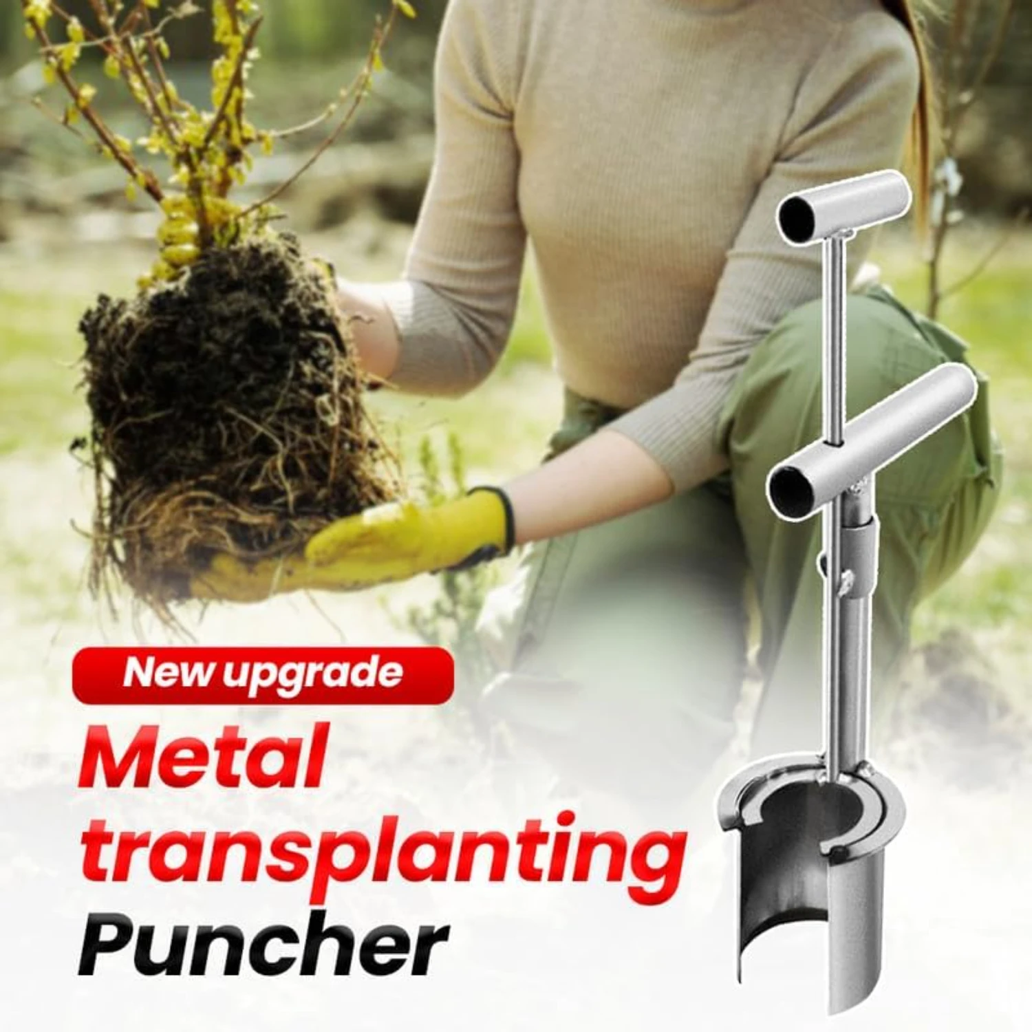 Stainless Steel Plant/Fruit Tree Transplanter for Spring Planting, Soil Sampler, Garden Barrel Transplanter, Grass Planting Tool
Stainless Steel Plant/Fruit Tree Transplanter for Spring Planting, Soil Sampler, Garden Barrel Transplanter, Grass Planting Tool