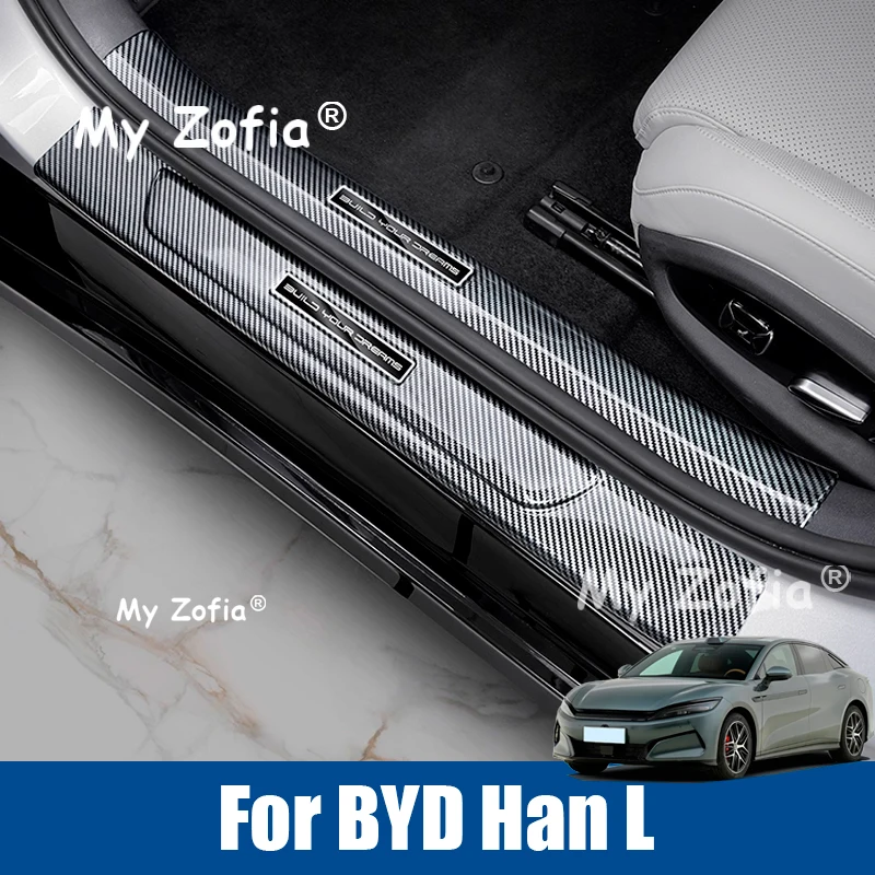 For BYD Han L 2025 2026 ABS Carbon fiber Welcome Pedal Door Sill Scuff Threshold Guard Plate Anti-scratch Sticker Accessories
For BYD Han L 2025 2026 ABS Carbon fiber Welcome Pedal Door Sill Scuff Threshold Guard Plate Anti-scratch Sticker Accessories