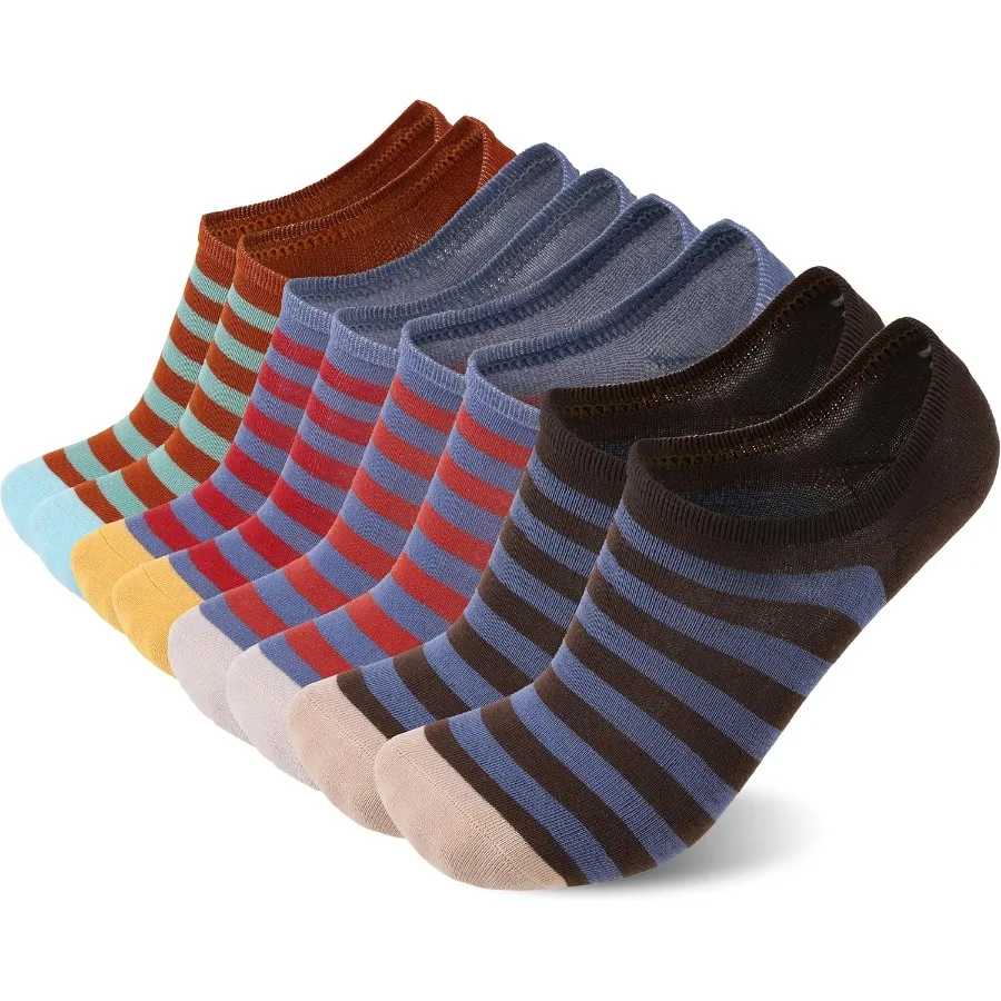 Носки No Show для женщин и мужчин с низким вырезом до щиколотки, короткие противоскользящие спортивные носки для бега, повседневные невидимые носки с подкладкой, 8 пар, идеально подходят для мероприятий
Носки No Show для женщин и мужчин с низким вырезом до щиколотки, короткие противоскользящие спортивные носки для бега, повседневные невидимые носки с подкладкой, 8 пар, идеально подходят для мероприятий