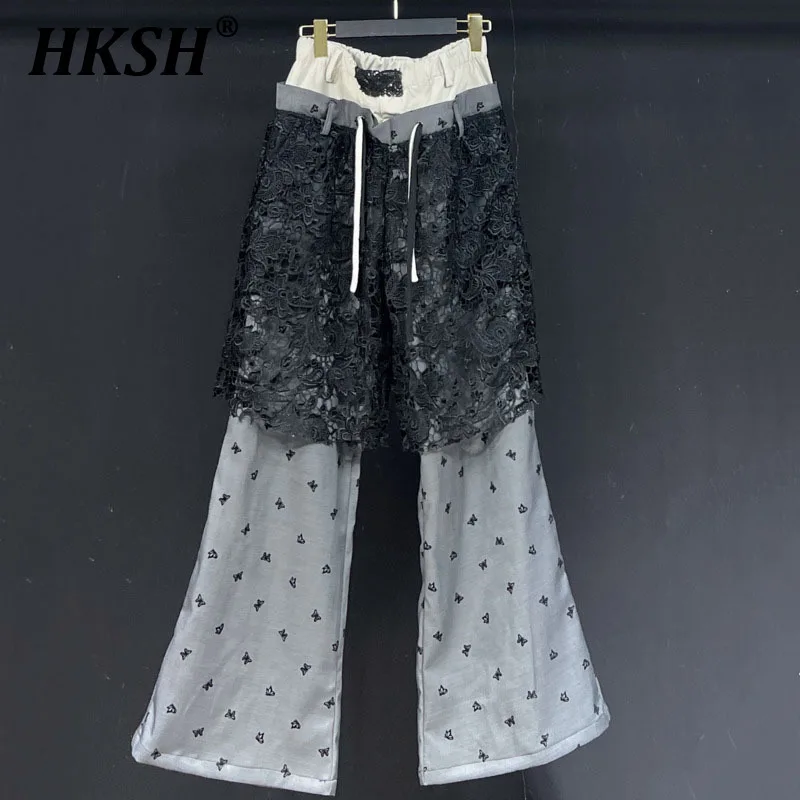 HKSH Spring Summer Men's Punk Dark Techwear Chic Original Design Chic Ins Fake Two Pieces Lace Casual Wide Leg Chic Pants HK5133
HKSH Spring Summer Men's Punk Dark Techwear Chic Original Design Chic Ins Fake Two Pieces Lace Casual Wide Leg Chic Pants HK5133