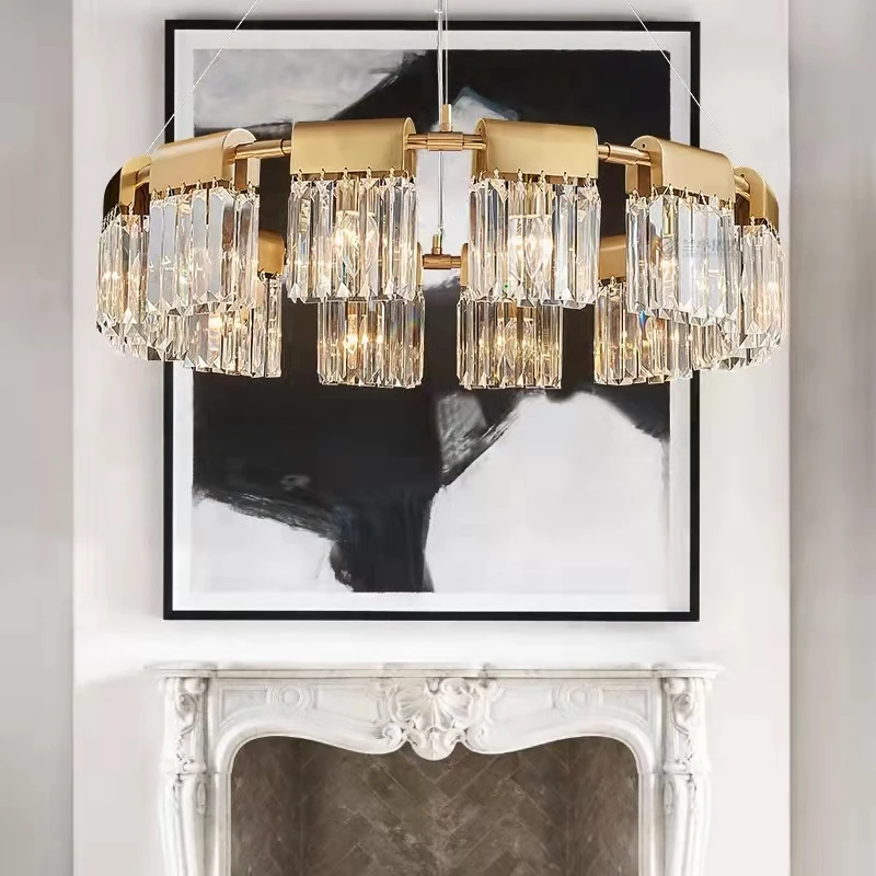 Modern Simple Crystal Circle Lamp Ceiling Chandelier Living Room Bedroom Study Decorative Led Indoor Lighting
Modern Simple Crystal Circle Lamp Ceiling Chandelier Living Room Bedroom Study Decorative Led Indoor Lighting