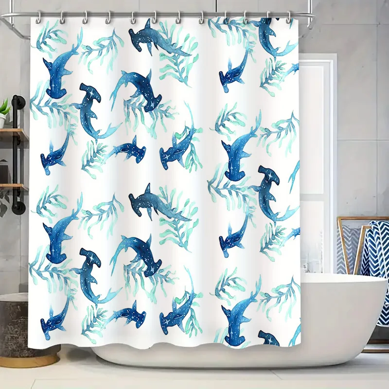 Ocean Blue Whale Shower Curtain Set Waterproof Sea Animal Bathroom Decor Coastal Home Textile Nautical Vibes Teal Patterned Fabr
Ocean Blue Whale Shower Curtain Set Waterproof Sea Animal Bathroom Decor Coastal Home Textile Nautical Vibes Teal Patterned Fabr