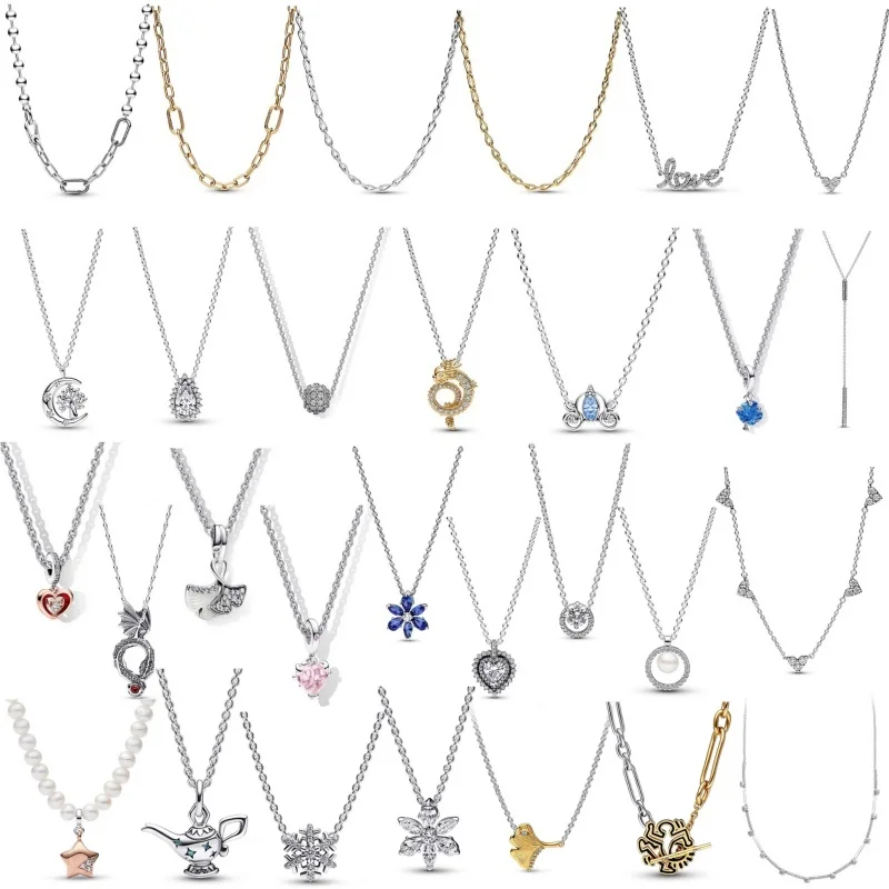 Classic 925 sterling silver sparkling heart-shaped ring pendant necklace, fits original charm beads DIY jewelry party gifts
Classic 925 sterling silver sparkling heart-shaped ring pendant necklace, fits original charm beads DIY jewelry party gifts