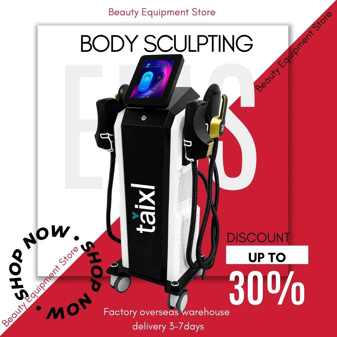 EMS Machine EMS Body Slimming Taixl Muscle Stimulation Lose Weight Sculpt Therapy 4 Handle Pelvic Buttock Fat Burner
EMS Machine EMS Body Slimming Taixl Muscle Stimulation Lose Weight Sculpt Therapy 4 Handle Pelvic Buttock Fat Burner