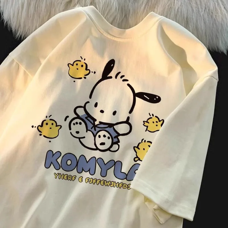 Miniso Sanrio полачко футболка с милым мультяшным рисунком летние хлопковые свободные с коротким рукавом повседневные домашние уличные удобные топы подарки для девочек
Miniso Sanrio полачко футболка с милым мультяшным рисунком летние хлопковые свободные с коротким рукавом повседневные домашние уличные удобные топы подарки для девочек