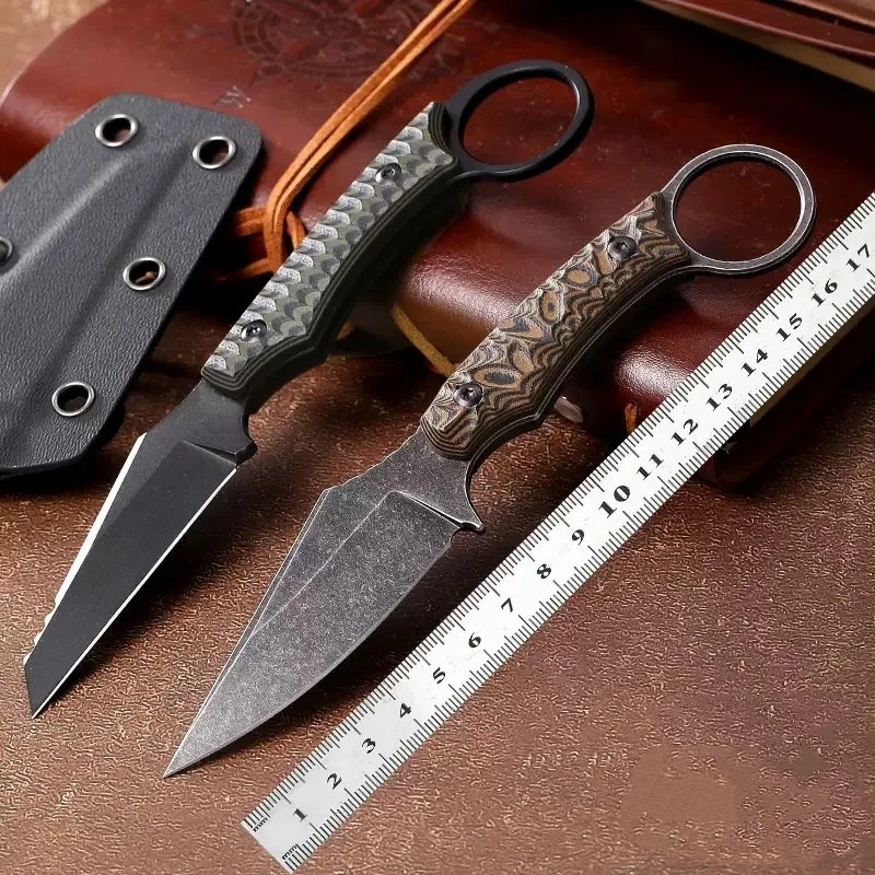 Нож-когти, тактический нож, нож для самообороны, нож для выживания на открытом воздухе, портативный прямой нож высокой твердости D2.
Нож-когти, тактический нож, нож для самообороны, нож для выживания на открытом воздухе, портативный прямой нож высокой твердости D2.