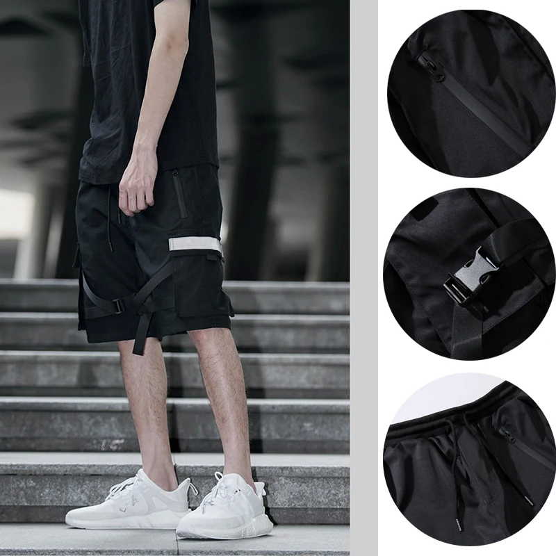 Summer Clothing Men Harajuku Streetwear Casual Man's Cargo Shorts Fashion Knee Length Hip Hop Punk Pants With Pockets.
Summer Clothing Men Harajuku Streetwear Casual Man's Cargo Shorts Fashion Knee Length Hip Hop Punk Pants With Pockets.