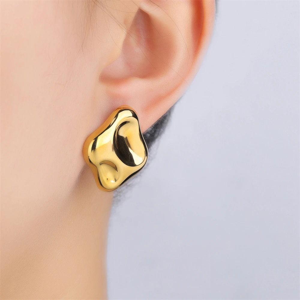 Stainless Steel Irregular Square Stud Earrings For Women Minimalist Party Wedding Earrings Simple Fashion Jewelry Girls Gift
Stainless Steel Irregular Square Stud Earrings For Women Minimalist Party Wedding Earrings Simple Fashion Jewelry Girls Gift