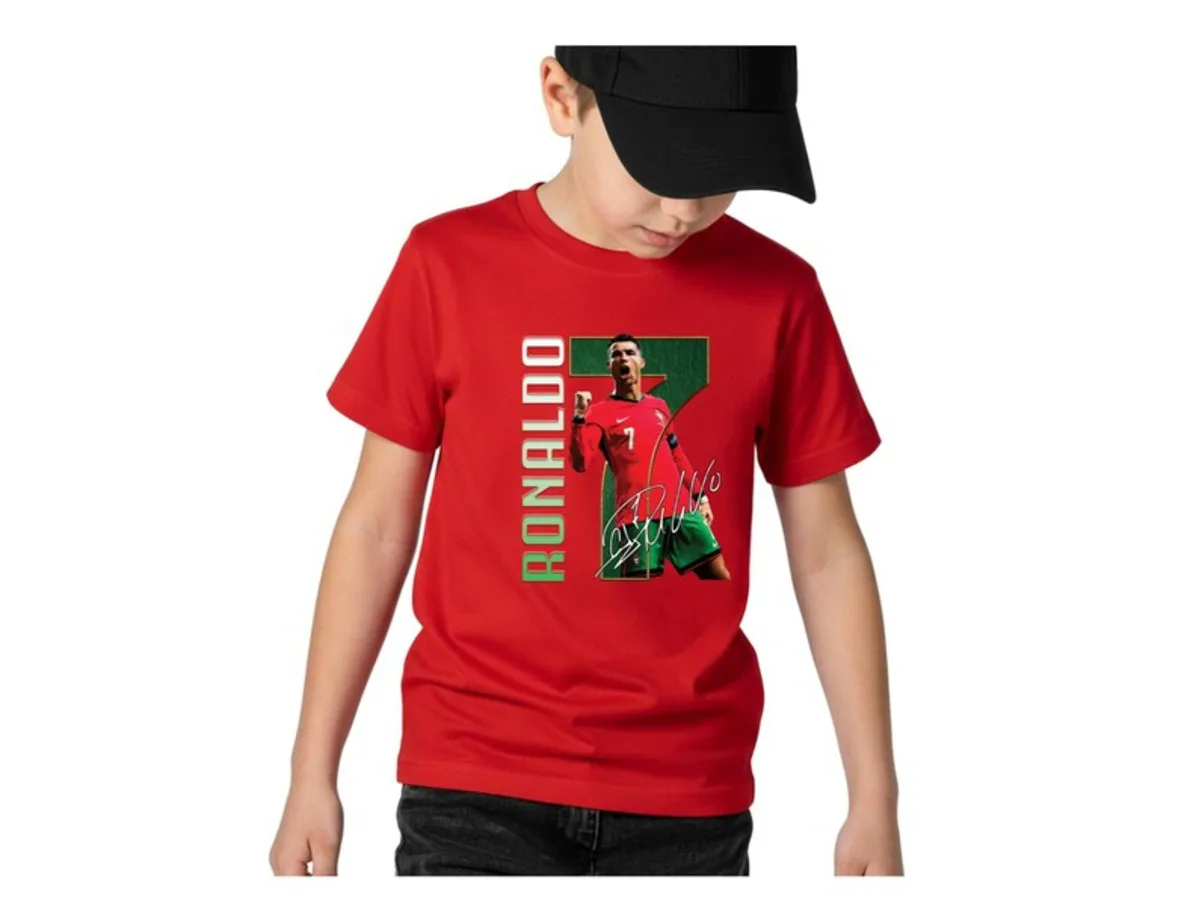 Portugal #7 Kids Soccer T-Shirt Youth Football Fan Tee Short Sleeve Sports Shirt for Boys and Girls
Portugal #7 Kids Soccer T-Shirt Youth Football Fan Tee Short Sleeve Sports Shirt for Boys and Girls