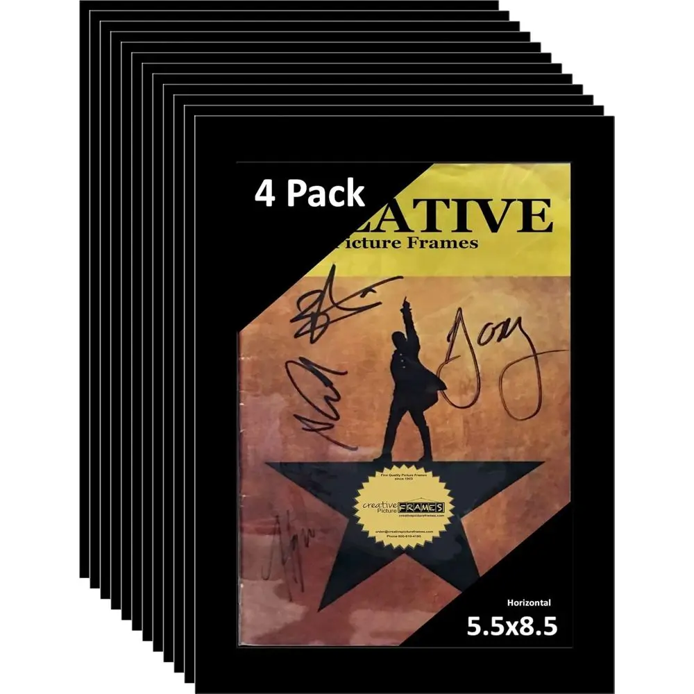 5.5X8.5 Black Theatre Frame, Holds 5.5x8.5-Inch Media, Includes Hanger and Easel (Pack of 12)
5.5X8.5 Black Theatre Frame, Holds 5.5x8.5-Inch Media, Includes Hanger and Easel (Pack of 12)