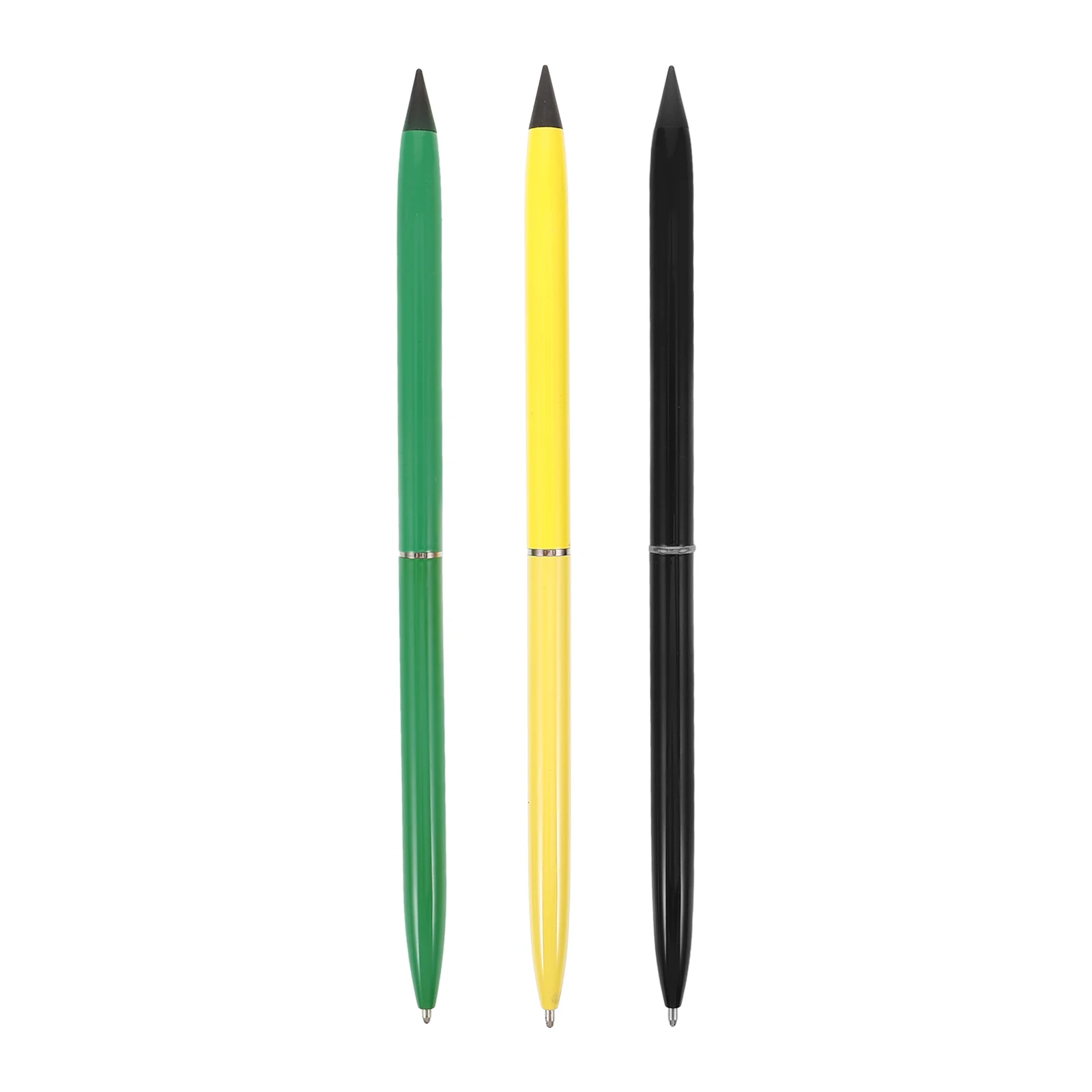 3 Pcs Non Sharpening Everlasting Pencils Smooth Writing Erasable Green Black Yellow Colors Multifunctional Pen
3 Pcs Non Sharpening Everlasting Pencils Smooth Writing Erasable Green Black Yellow Colors Multifunctional Pen