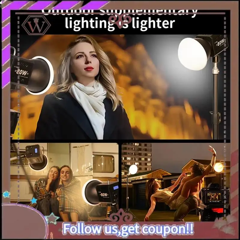 Latest 80W COB Camera Light Outdoor Kit 2500-6500K Video Dimmable Photographic LED Light For Photo Studio Film Livstreaming US P
Latest 80W COB Camera Light Outdoor Kit 2500-6500K Video Dimmable Photographic LED Light For Photo Studio Film Livstreaming US P