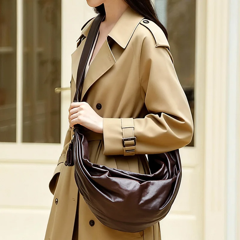 Большая сумка через плечо из натуральной кожи в стиле панк с морщинистым дизайном, легкая застежка-молния, просторная
Большая сумка через плечо из натуральной кожи в стиле панк с морщинистым дизайном, легкая застежка-молния, просторная