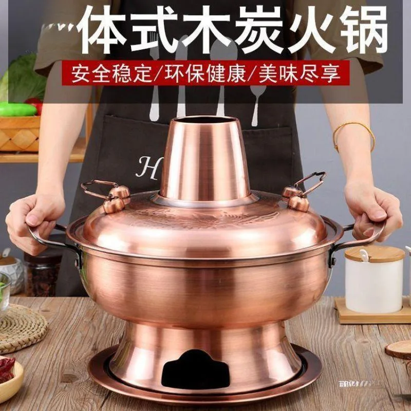 Old Beijing Hot Pot Pure Extra Thick Copper Pot Stainless Steel Traditional Purple Copper Color Carbon Lamb
Old Beijing Hot Pot Pure Extra Thick Copper Pot Stainless Steel Traditional Purple Copper Color Carbon Lamb