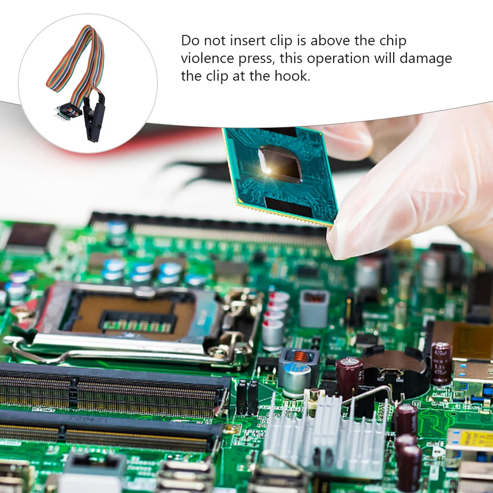 2Pcs Free Disassembly Sop16 Burning Clips Online Programming Test Clamp Adapter for Sop16 Chip Socket USB Programmer Module