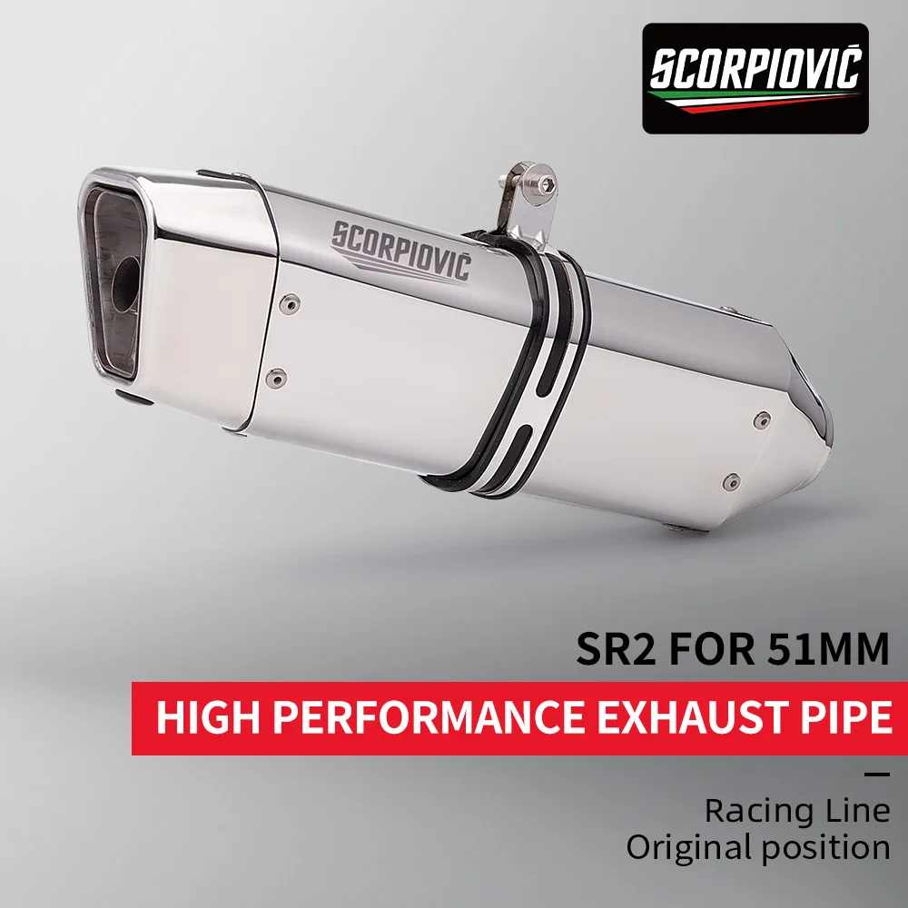 SR2 Dream Star rear muffler universal 51mm high-performance motorcycle exhaust system NINJA400GSX250G310RR321rr Sai921
SR2 Dream Star rear muffler universal 51mm high-performance motorcycle exhaust system NINJA400GSX250G310RR321rr Sai921