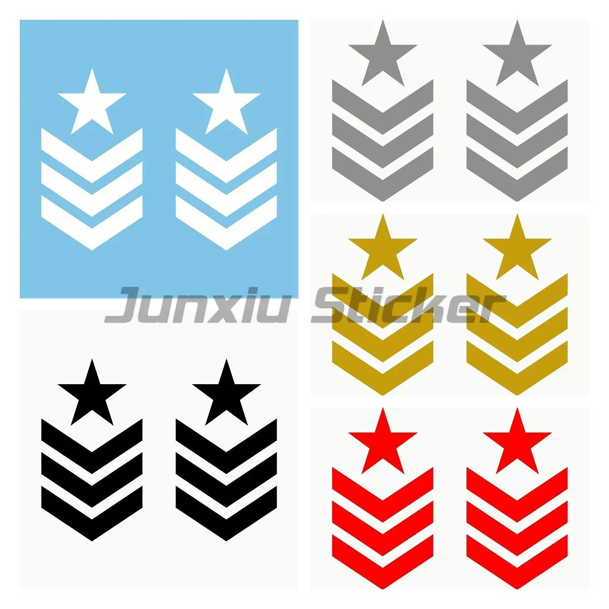 2 Pcs for Car Bike Motorcycle Laptop Helmet Military Star Gallon US Army Adventure Sport 4x4 Offroad Decal Stickers
2 Pcs for Car Bike Motorcycle Laptop Helmet Military Star Gallon US Army Adventure Sport 4x4 Offroad Decal Stickers