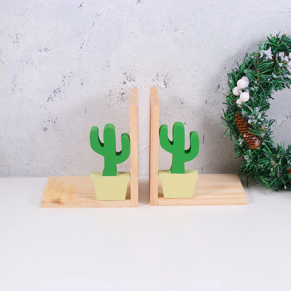 Bookends Wooden Book Organizer Book Frame Book Storage Rack Book Stand Book Folder School Office Supply - Cactus
Bookends Wooden Book Organizer Book Frame Book Storage Rack Book Stand Book Folder School Office Supply - Cactus